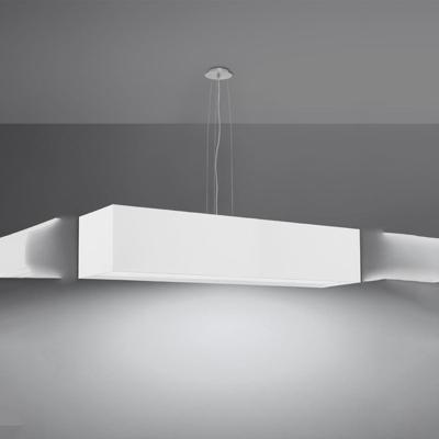 Langwerpige witte Kroonluchter SANTA 120