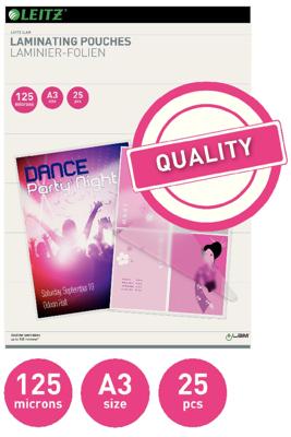 Lamineerhoes Leitz iLAM A3 2x125micron EVA 25 stuks