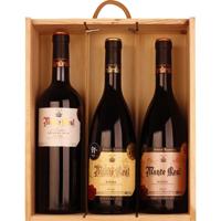 Monte Real Wooden Wine Box 3x75CL - thumbnail