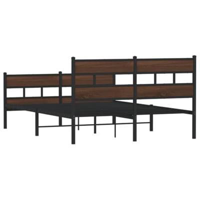 Bedframe met hoofdbord en voetbord zonder matras 140x190 cm Bedframe met hoofdbord en voetbord zonder matras 140x190 cm