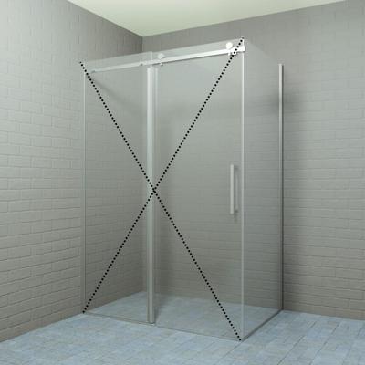 Zijwand Boss & Wessing Rollo 80x200 cm 8 mm Nano coating RVS Look Boss & Wessing Zijwand Boss & Wessing Rollo 80x200 cm 8 mm Nano coating RVS Look Boss & Wessing
