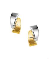 TFT Oorknoppen Geelgoud 7 mm x 4 mm - thumbnail