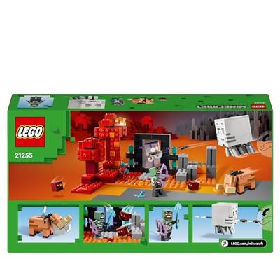 LEGO minecraft 21255 hinderlaag bij het nether-portaal