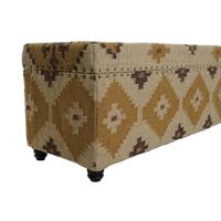 Kist Home ESPRIT Beige Mosterd Katoen 120 x 40 x 45 cm - thumbnail