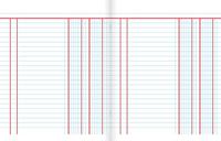 Kangaro K-5517 Boekhoudschrift 40 Bladzijden, 165x210mm Zwart, 70gr Chloorvrij Papier - thumbnail