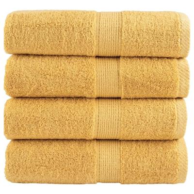 VidaXL Gastendoekjes solund 4 st 600 g/m² 30x50 cm goudkleurig