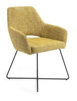 Jesper Home Yanai eetkamerstoel Lemon Limes cross black - thumbnail