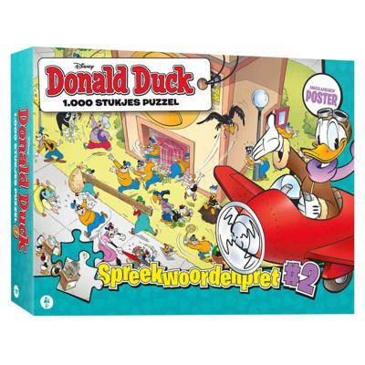 Disney donald duck puzzel spreekwoordenpret 2 1000 stukjes + poster Disney donald duck puzzel spreekwoordenpret 2 1000 stukjes + poster