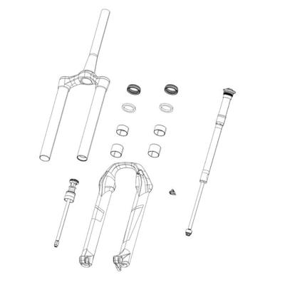 ROCKSHOX decor set decal set rs gloss rainbow