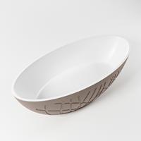 Vrijstaand Bad MONDIAZ HOLM 180x85cm Kleur Smoke / Talc - thumbnail