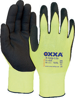 Oxxa X-Grip-Lite Werkhandschoen Geel/Zwart, 11 - 15102511