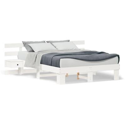 Bedframe met lade Wit Hout