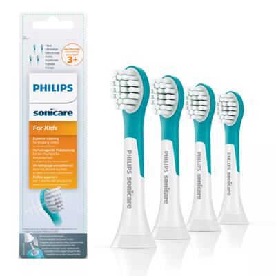 Philips Sonicare Sonicare for Kids 4+ Opzetborstel voor elektrische tandenborstel 4 stuk(s) Lichtgroen, Wit - thumbnail