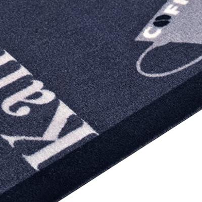 VidaXL Keukenmat wasbaar coffee 45x150 cm blauw