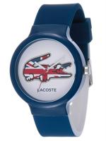 Lacoste horlogeband LC-46-4-47-2502 / 2020072 / 20mm Rubber Blauw 14mm - thumbnail