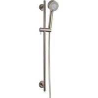 Saqu Shine glijstangset met 3 straalsoorten geborsteld staal - thumbnail