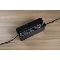 Hama 00221012 Kabelbox Kunststof Zwart (l x b x h) 156 x 40 x 135 mm 1 stuk(s) - thumbnail