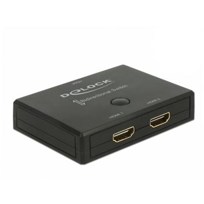 DeLOCK hdmi 2 - 1 switch bidirectional 4k 60 hz hdmi switch (zwart)