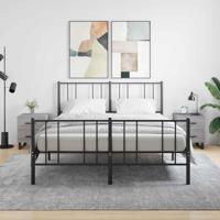 Nachtkastjes 2 st 40x35x47,5 cm bewerkt hout grijs sonoma eiken - thumbnail