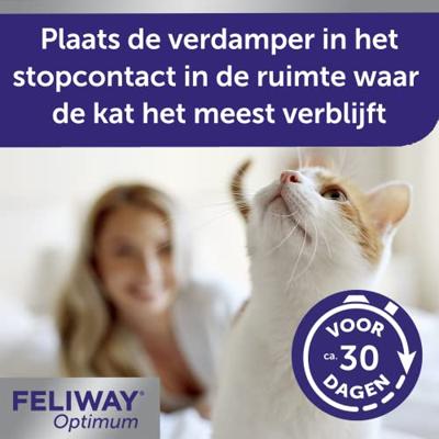 Feliway Optimum verdamper voor de kat 3 Navullingen