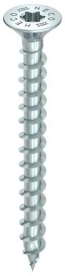 HECO TOPIX-plus schroeven - platkop verzinkt - 6x120 mm - Torx T-30 (HD30) - voldraad - 100 st