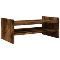 VidaXL Monitorstandaard 50x27x20 cm bewerkt hout gerookt eikenkleurig - thumbnail
