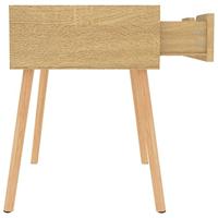 Nachtkastje 40x40x56 cm bewerkt hout sonoma eikenkleurig - thumbnail