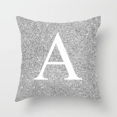 Letters kussensloop 45 * 45cm katoen linnen gooien kussensloop decoratieve kussenslopen (A) Letters kussensloop 45 * 45cm katoen linnen gooien kussensloop decoratieve kussenslopen (A)