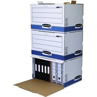Bankers Box archiefdoos, formaat 54 x 32,5 x 37,5 cm, blauw - thumbnail