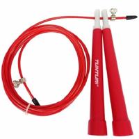 Tunturi verstelbare speed rope rood - thumbnail