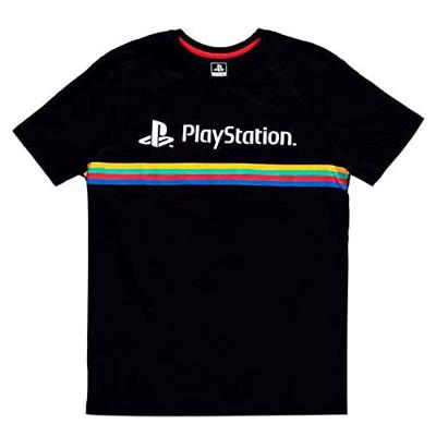 Playstation - Color Stripe Logo - T-shirt