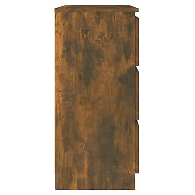 Dressoir 60x35x76 cm bewerkt hout gerookt eikenkleurig Dressoir 60x35x76 cm bewerkt hout gerookt eikenkleurig