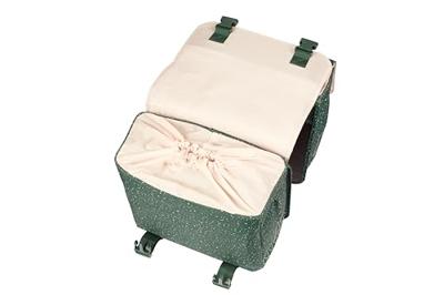 Dubbele fietstas Basil Flair MIK 35 liter 15 x 35 x 31 cm (2x) - groen Dubbele fietstas Basil Flair MIK 35 liter 15 x 35 x 31 cm (2x) - groen