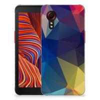 Samsung Galaxy Xcover 5 | TPU Hoesje | Polygon Dark - thumbnail
