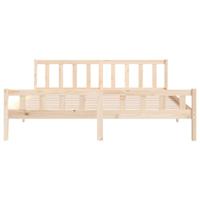 Bedframe zonder matras massief hout 160x200 cm - thumbnail