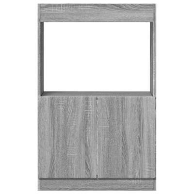 Hoge kast 63x33x100 cm bewerkt hout grijs sonoma eikenkleurig