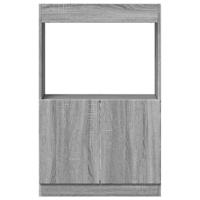 Hoge kast 63x33x100 cm bewerkt hout grijs sonoma eikenkleurig - thumbnail