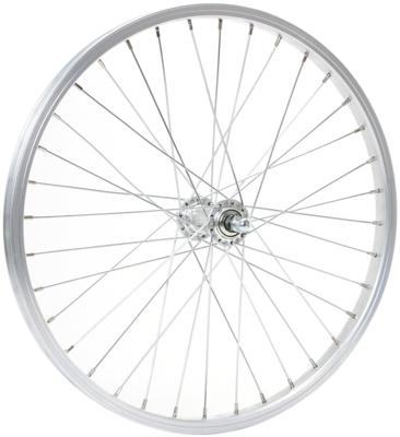 CONTEC voorwiel "alu sport + quando kt-a16f". fr.wheel 20" 2,00 zinc