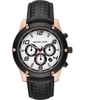 Horlogeband Michael Kors MK8489 Leder Zwart 22mm - thumbnail