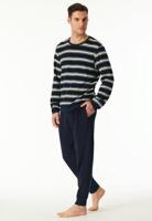 Schiesser Schiesser Heren Pyjama Long nightblue 183128 48/S - thumbnail