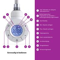 Bosch Home Comfort Heat radiator 4500 1420x600 Badkamerverwarming 900 W Wit - thumbnail