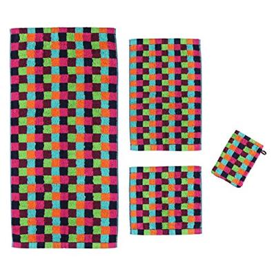 Cawö Cawo Lifestyle Karo Gastendoekje 7047 Multi-84 30x50