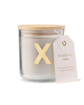 HEMA Kaars in glas Ø8x10cm letter X