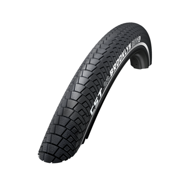 Cst Buitenband: brooklyn pro kleur: zwart (2mm anti-lek) maat: 20x2.15, etrto 55-406