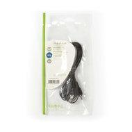 Subwooferkabel | RCA Male - RCA Male | 2,0 m | Zwart - thumbnail