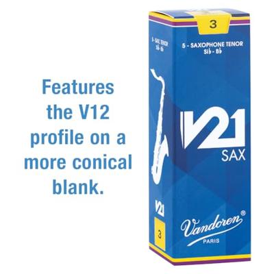 Vandoren V21 rieten voor Tenor-saxofoon 3, 5 stuks