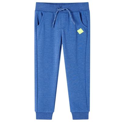 Kinderjoggingbroek 92 gemleerd blauw Kinderjoggingbroek 92 gemleerd blauw