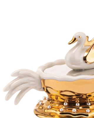 Alessi Fleurs de Jori Kerstornament Narciso porelein 12 cm