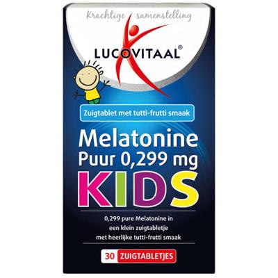 Lucovitaal Melatonine Kids Puur 0,299mg Tabletten Lucovitaal Melatonine Kids Puur 0,299mg Tabletten