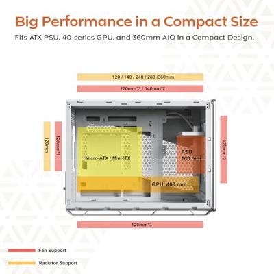 Montech Heritage Micro ATX Wit Montech Heritage Micro ATX Wit